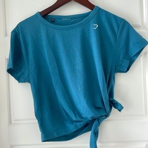 Gymshark Angled Cropped Tee w/ cut side